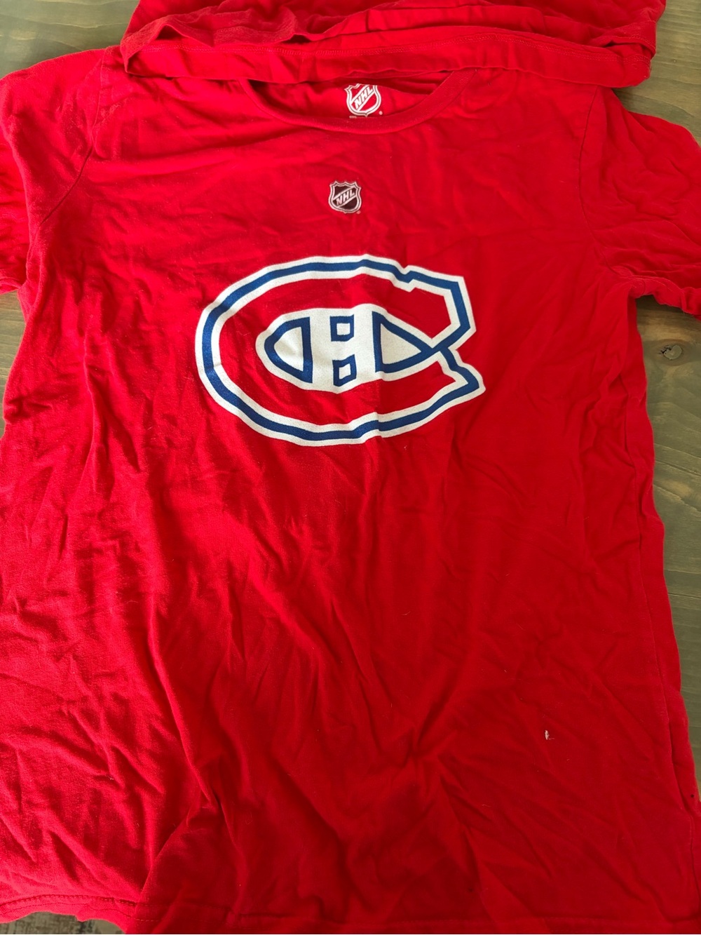 NHL Montreal Canadiens Red Tee with Blue & White Crest
